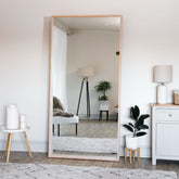 Hanaka - Full Length Natural Oak Rectangle Mirror - 200cm x 100cm