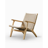 Hans CH25 Lounge Chair, Oiled Oak, Natural Cord| DC Concept