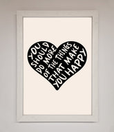 Happy Heart Framed Print