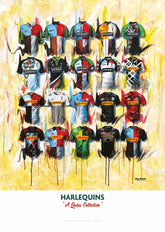 Harlequins Shirts - A2 Signed Limited Edition Prints