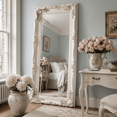 Charles Leaner Mirror in Cream 176cm x 90cm