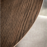 Hatton Dining Table 110cm Smoked Oak - smoked oak - Dining table