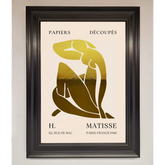 Henri Matisse Figure Foil Print - A1 (59.4 x 84.1 cm) / Matt Black - Framed Print