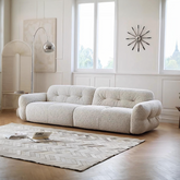 Hilda Two Seater,Three Seater Sofa, Boucle, Off White