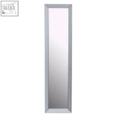 Holmes silver floor mirror with a sleek silver frame and modern full-length design for stylish home decor