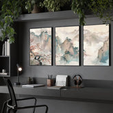 Home Office Art Wall | Set of 3 wall art prints - Wall art Prints