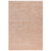 Hush Solid Coral Pink Luxury Rug - Rugs