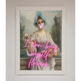I Can Buy Myself Flowers Framed Print - A3 (29.7 x 42 cm) / White - Framed Print