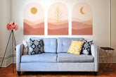 Boho Arch Wall Decal Set | Wall Art Decorations | Boho Wall Decal | Wall Sticker | Modern Wall Decor | Bedroom Decor | Wall Decorations