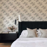 Sketch Rose Peel And Stick Wallpaper | Sketch Floral Self Adhesive Wall Mural | Black and White Roses Wallpaper