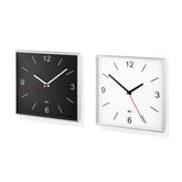 Zack Sillar Premium Brushed Steel Square Wall Clock - German Precision Quartz Movement | Silent Designer Timepiece