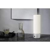 Zack Myna Rechargeable LED Table Lamp - Premium Brushed Steel