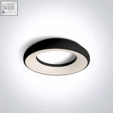 Modern black and white 25w led slim recessed ceiling light with minimalist design for indoor use slim plafo light