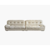 Italian Style Three Seater Sofa and Ottoman