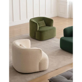 Janet Armchair, Velvet/Boucle| DC Concept