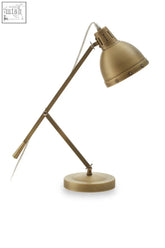 Brass finish jasper adjustable desk lamp with dome shade and articulated arm for flexible lighting on your desk