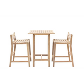Java High Bar Stool & Table Set - outdoor table and chairs