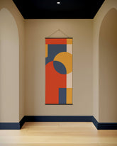 Retro Geometric Tapestry