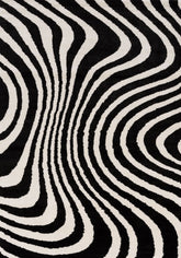 Joli Striped Black & White Rug