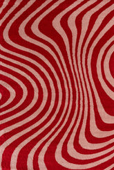 Joli Striped Red & Pink Rug