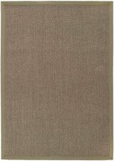 Bordered Sage Green Non-Slip Sisal Rug