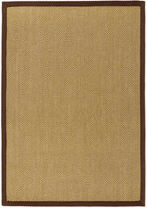 Bordered Natural Non-Slip Sisal Rug
