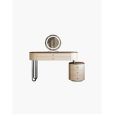 Juana Dressing Tables With Mirror Solid Wood Cream