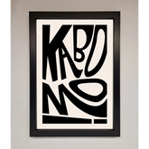 Kaboom Framed Print - A3 (29.7 x 42 cm) / Black - Framed Print