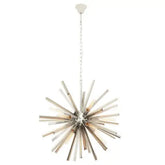 Karlo Smoke Grey Glass And Chrome Finish Light - Lighting