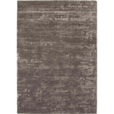 Karma Brown Solid Luxury Viscose Rug - Rugs