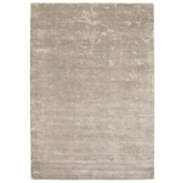 Karma Grey Solid Luxury Viscose Rug - Rugs