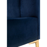 Kensington Bed Double & King - Navy - Bed frame