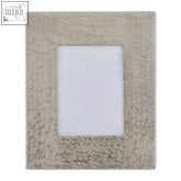 Silver textured kensington townhouse hammered photo frame with glass pane and subtle tactile finish 5 x 7 inches