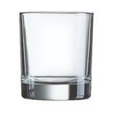 Clear glass krosno straight sided whisky tumbler with thick base and smooth straight sides 290ml capacity