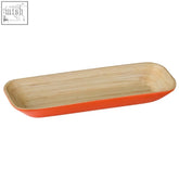 Kyoto orange large tray made of orange bamboo perfect for serving and decorating your space
