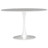 Laila Large White Round Dining Table