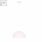 Lenno large white pendant light with a sleek minimalist dome shape perfect as a large white pendant light option