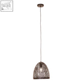 Lenno small black pendant light with a dark textured metal shade and sleek cylindrical ceiling mount perfect for modern spaces