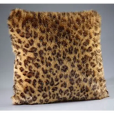Leopard Print Faux Fur Cushion - Cushion