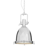 Lexington Large Chrome Plain Pendant Light - Lighting