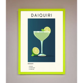 Lime Daiquiri Framed Poster - B0 (100 x 141 cm) / Neon Green - Framed Print