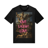 Live Laugh Love Quote Tee - Black / XX-Small - Product Type
