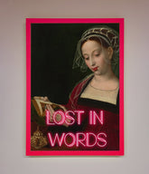 Lost In Words Medieval Framed Poster