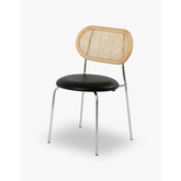 Luna Rattan Dining Chair, Oak| DC Concept