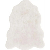 Luxury White Faux Fur Rug - 70X90 cm - Rugs