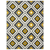 Maestro Geometric Yellow Rug | 3658 GB12 - 80X140 cm - Rugs