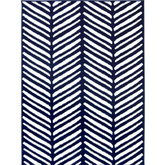 Maestro Herringbone Blue Rug - 80X150 cm - Rugs