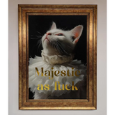 Majestic As Foil Print - B0 (100 x 141 cm) / Bronze - Framed Print