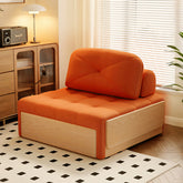 Makhmud Single Seater Sofa Bed With Foldable Side Table & Phone Holder, Corduroy