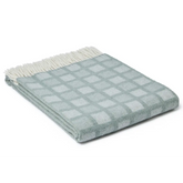 Manhattan Pure New Wool Throws - Ice Green - Throws & Blankets